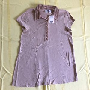 Buttoned Collared Maternity Top